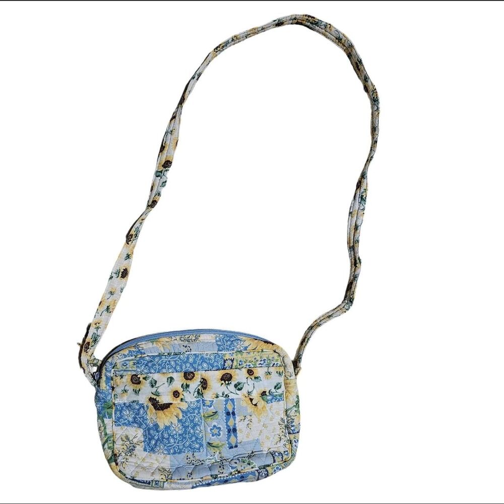 y2k cottagecore granola sunflower patchwork crossbody bag